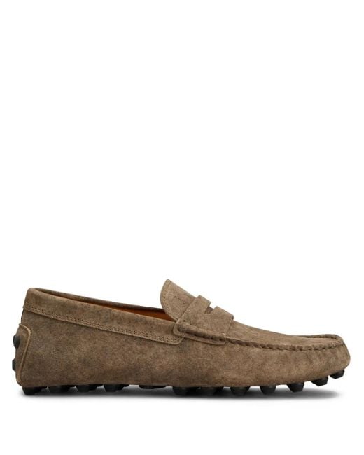 Tod's Brown Gommino Leather Loafers for men