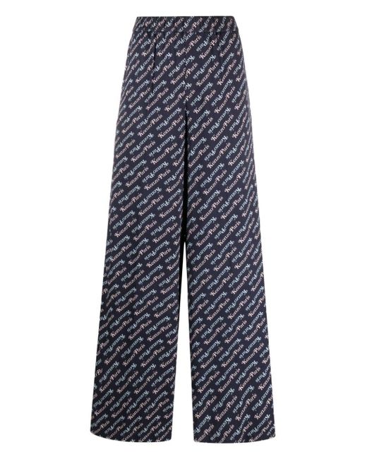 X Verdy pantalon de pyjama à logo imprimé KENZO en coloris Blue