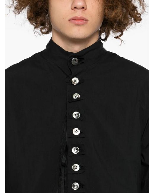 Midorikawa Black Strapped Waistcoat for men