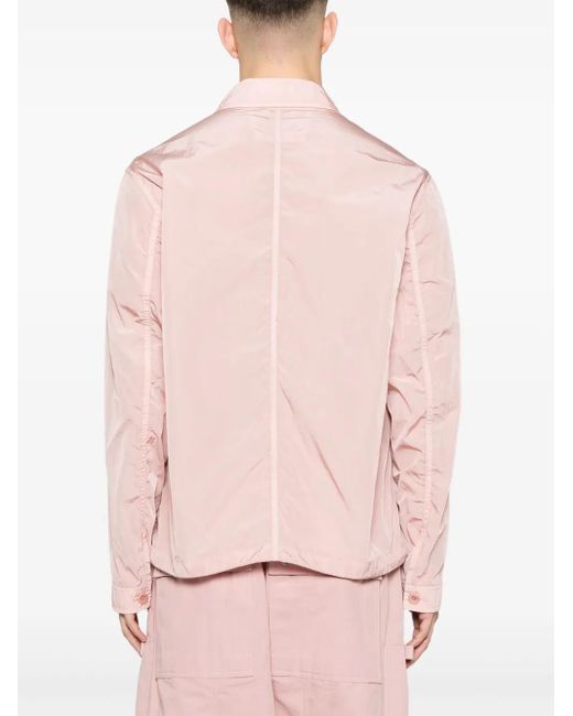 C P Company Pink Logo-Embroidered Jacket for men