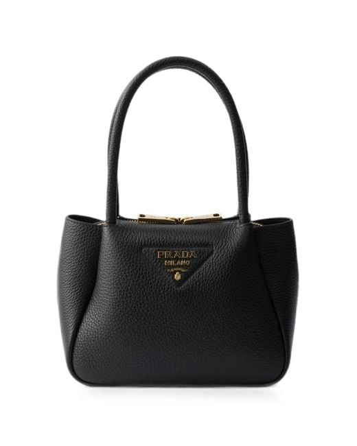 Prada Black Leather Mini Handbag