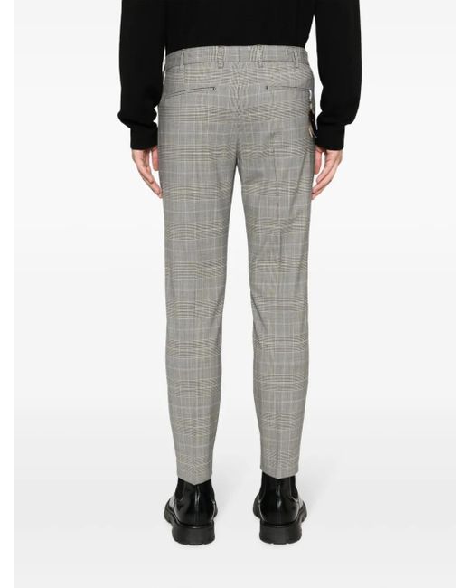 PT Torino Karierte Slim-Fit-Hose in Gray für Herren