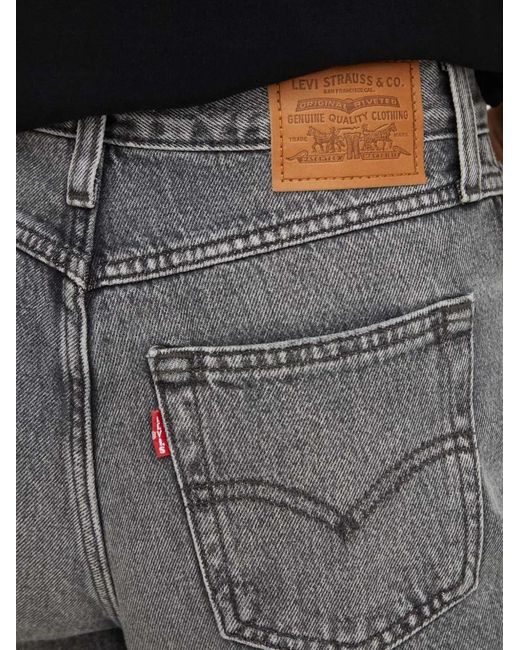 Levi's Gray 80's Mom Five-Pocket Jeans
