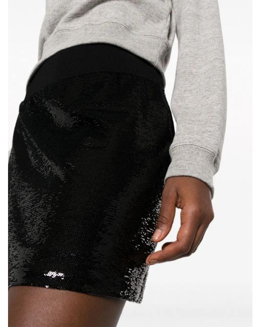 Tom Ford Black Sequin-Embellished Mini Skirt