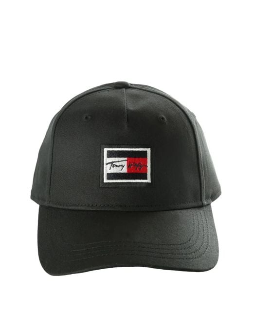 Tommy Hilfiger Logo-embroidered Baseball Cap Black