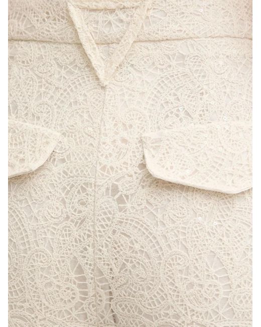 SIMONA CORSELLINI Natural Hose Mit Bundfalten