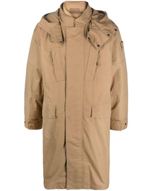 Stone Island Natural Ghost Piece 0 Ventile Parka Coat for men