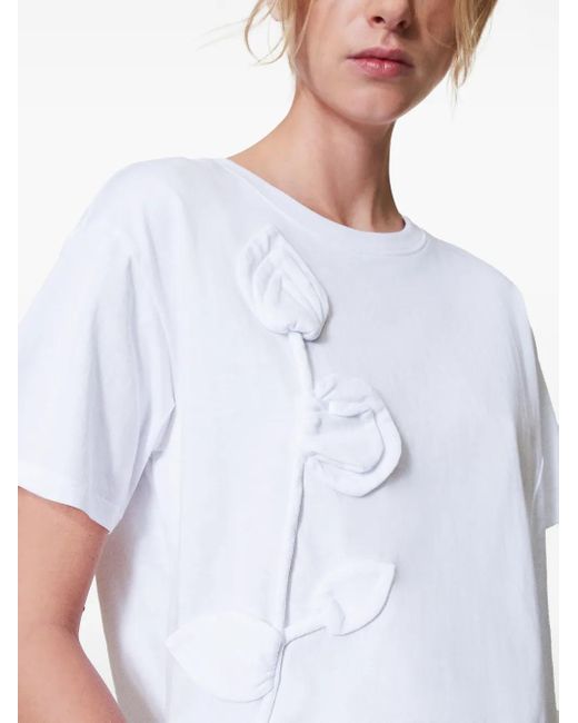 Twinset White Embroidered T-Shirt