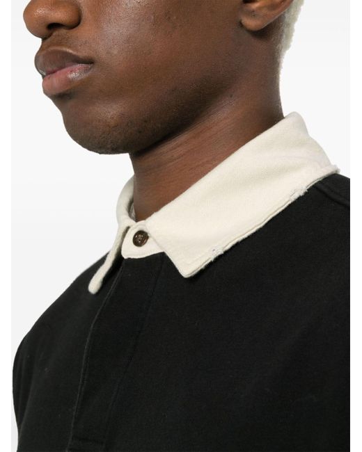 Honor The Gift Black Logo-print Cotton Polo Shirt for men