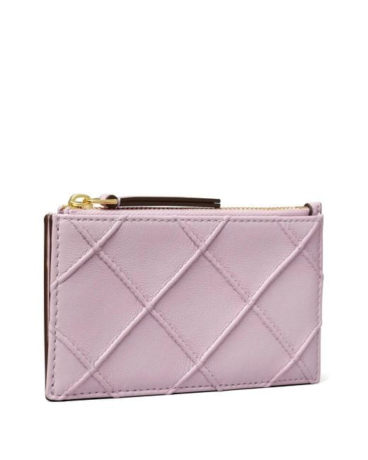 Tory Burch Purple Fleming Card Holder