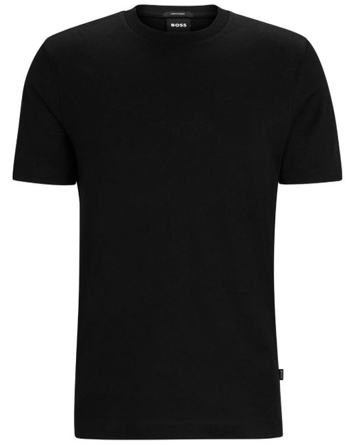 Boss Black Monogram-jacquard Cotton T-shirt for men