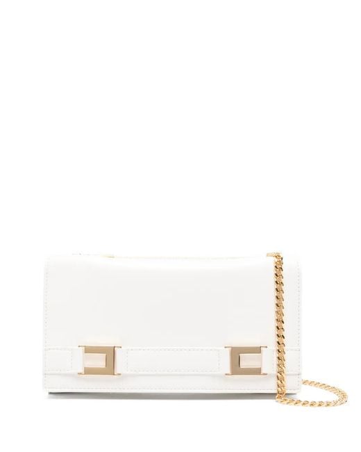 Elisabetta Franchi White Logo-Detail Wallet