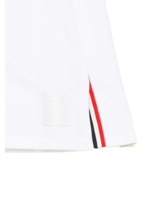Thom Browne White Classic Loopback Mini Skirt