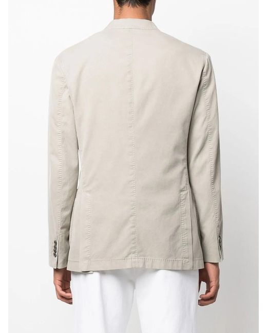 Boglioli Natural Fitted Single-Breasted Blazer for men