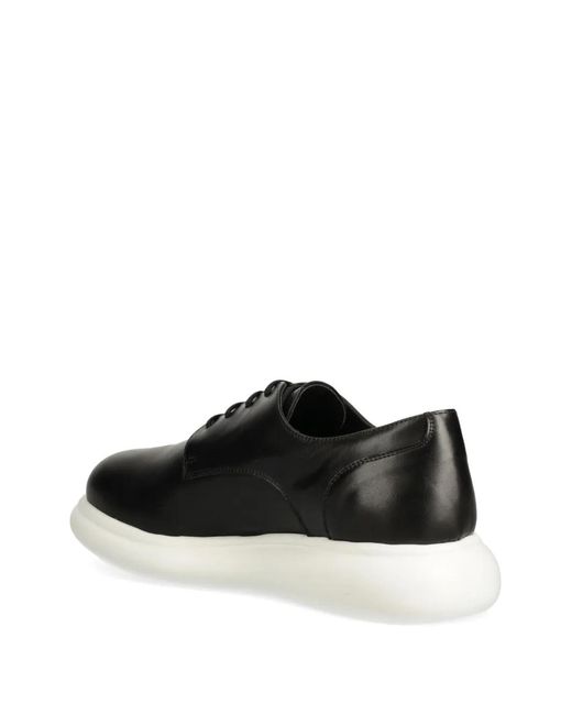 Karl Lagerfeld Black Lace Up Derby Shoes for men