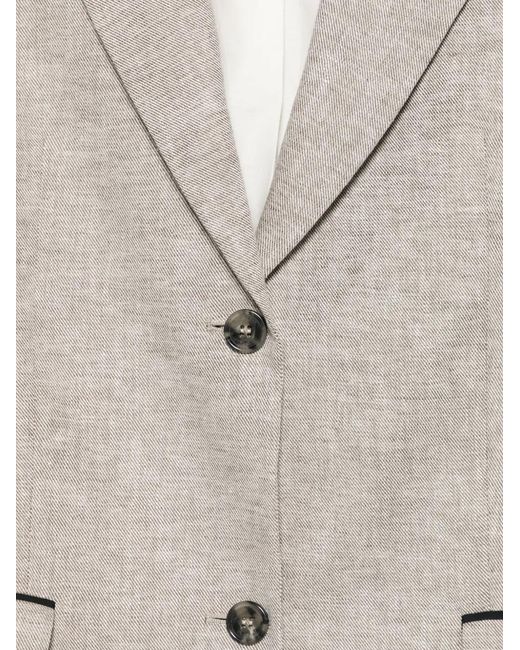 Iceberg White Single-Breasted Blazer