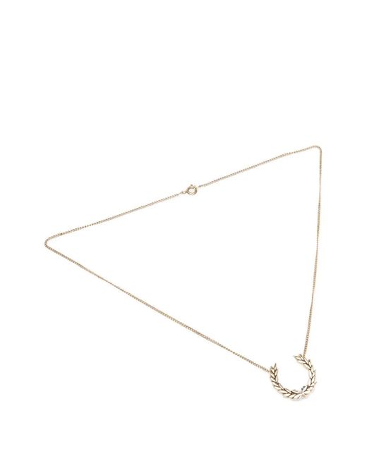 Fred Perry White Laurel Wreath Necklace