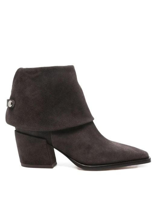 Agl Attilio Giusti Leombruni Black 70Mm Suede Boots