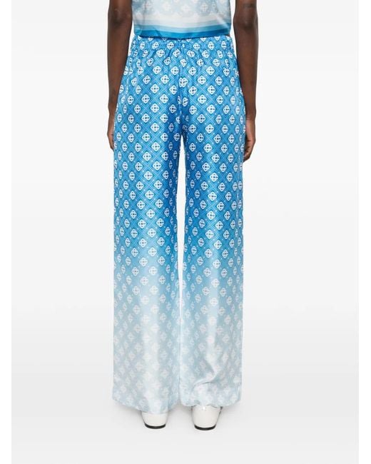 Casablanca Blue Gradient Pattern Trousers