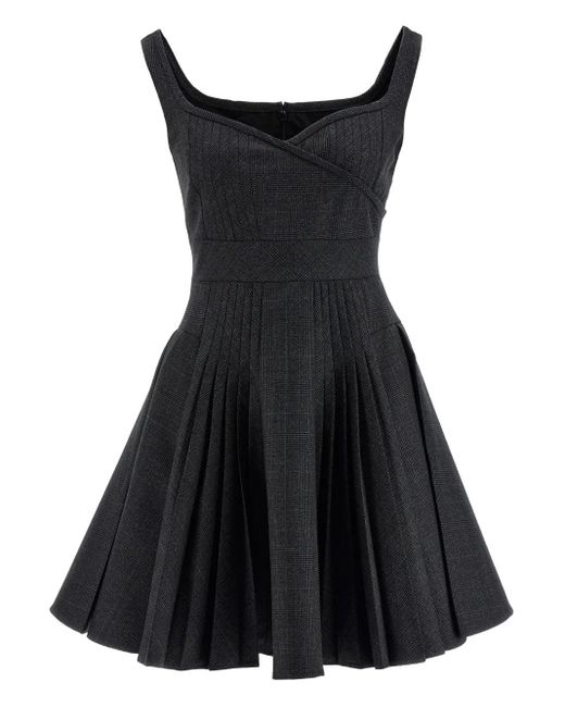 Giovanni bedin Black Prince Of Wales Pleated Dress