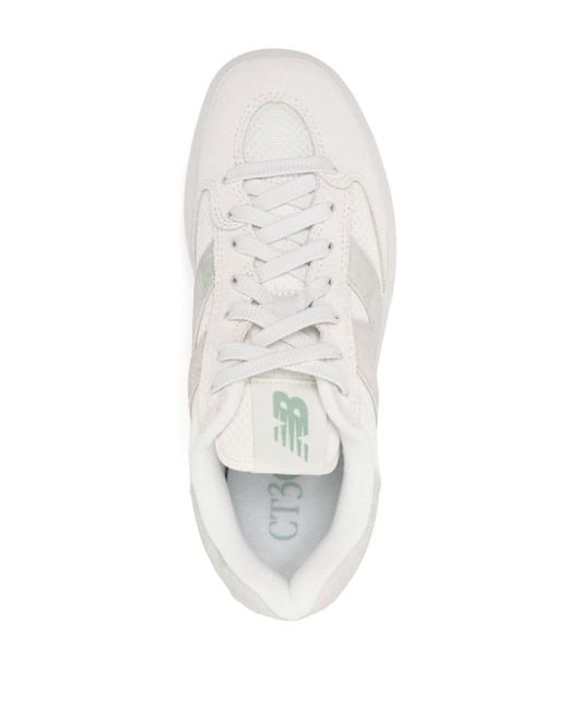New Balance White CT302 Sneakers aus Wildleder