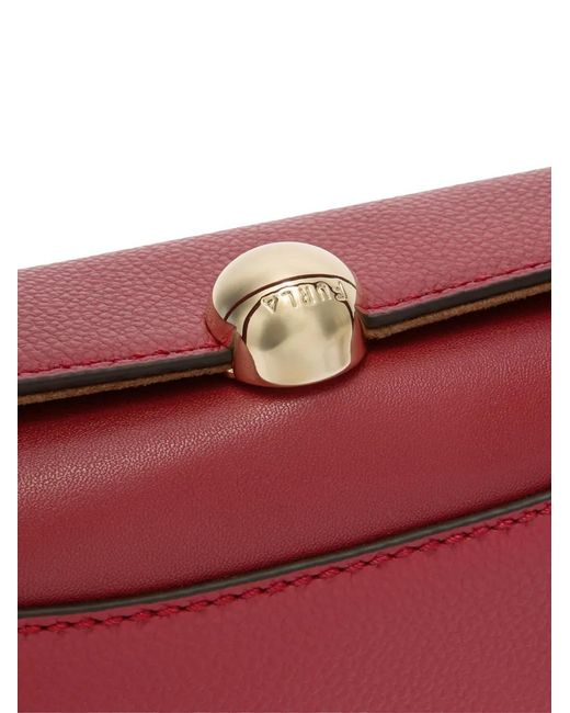 Furla Red Mini Nicole Logo-Detail Tote Bag