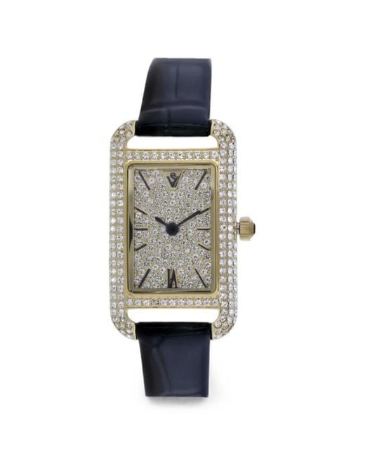 Christian Van Sant White Opaline Rectangular-Face 26Mm Watch