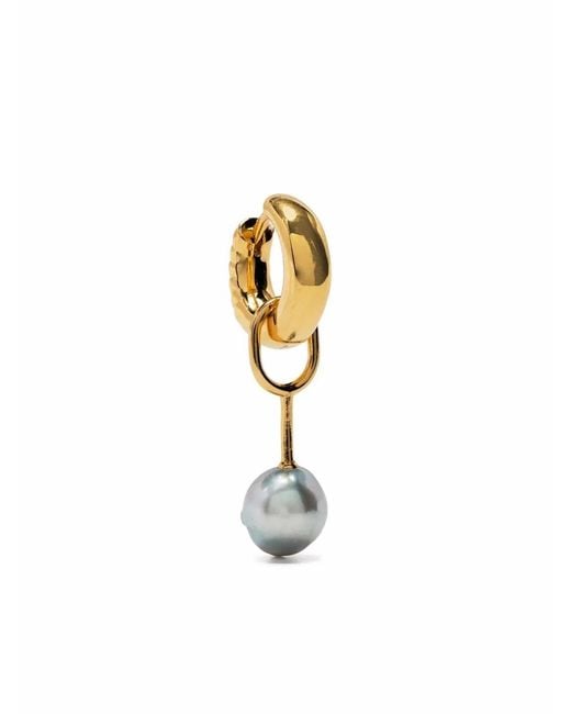 Maria Black White Houseparty Huggie Earring
