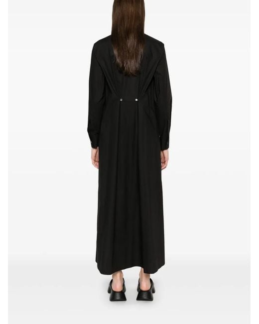 P.A.R.O.S.H. Black Canyox Maxi Dress