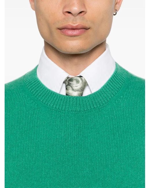 The Elder Statesman Simple Pullover in Green für Herren
