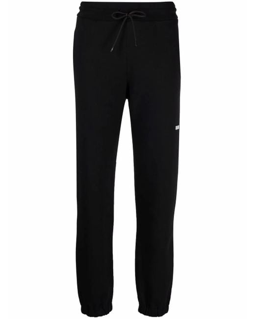 MSGM Black Logo Detail Jersey Sweatpants