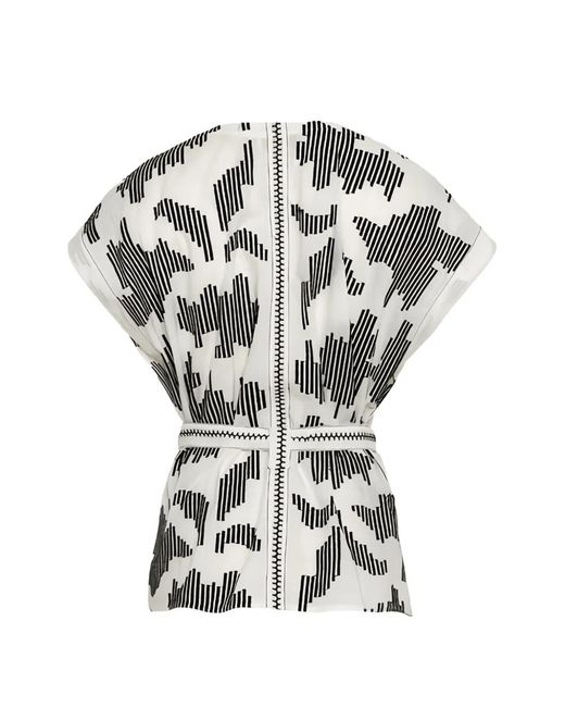 Devotion White Celestra V-Neck Belted Top