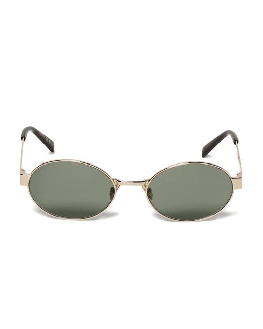 Saint Laurent Metallic Sl692 Sonnenbrille Mit Ovalem Gestell