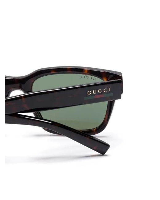 Gucci Green Square-Frame Sunglasses for men