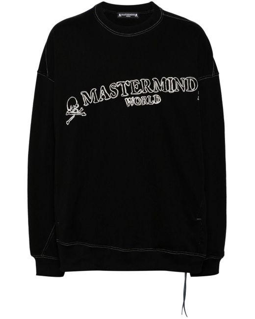 MASTERMIND WORLD Sweater Met Geborduurd Logo in het Black voor heren