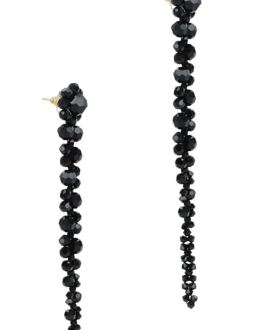 Simone Rocha White Bead-Embellished Earrings