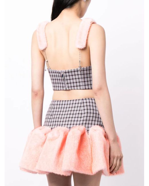 Bustier con detalle de cristales Area de color White