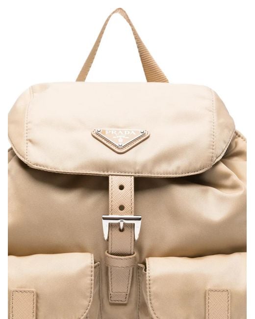 Prada Natural Small Re-Nylon Backpack