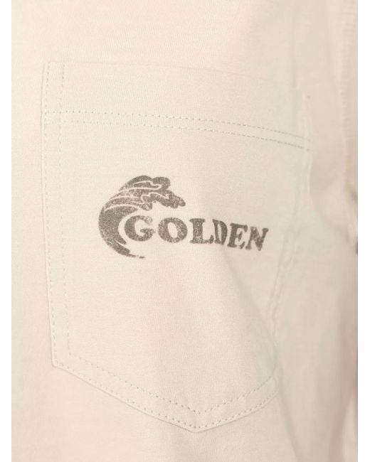 Golden Goose Deluxe Brand Natural Logo-Print Sweatshirt