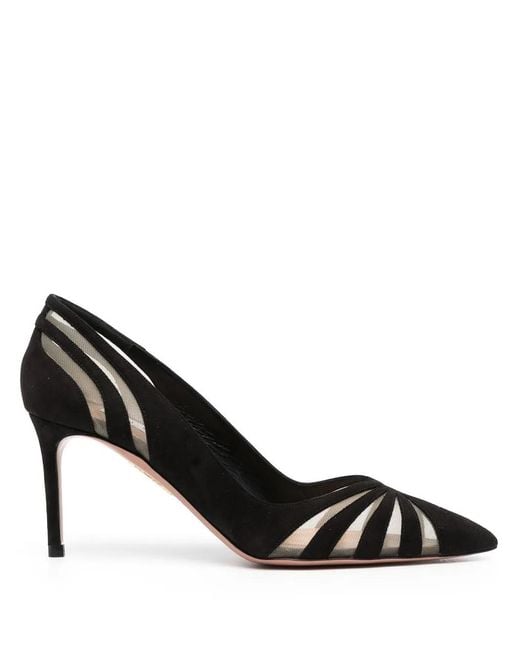 Aquazzura Black 75Mm The Spy Pumps