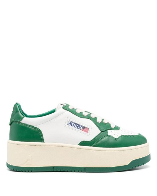 Autry Green Medalist Plateau-Sneakers