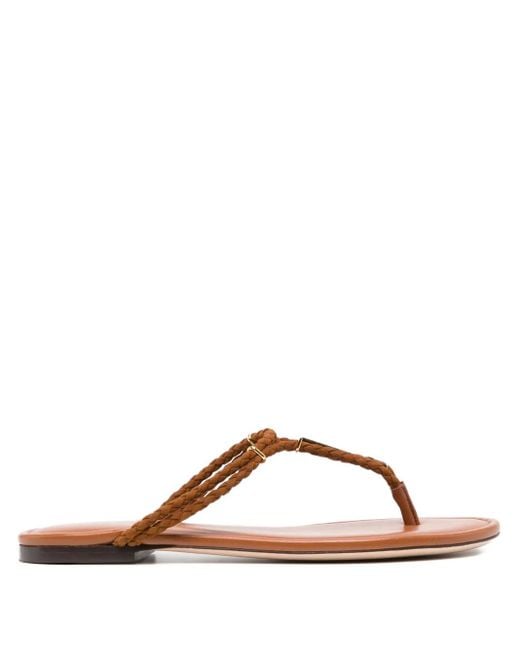 Tom Ford Brown Lily Thong Sandals