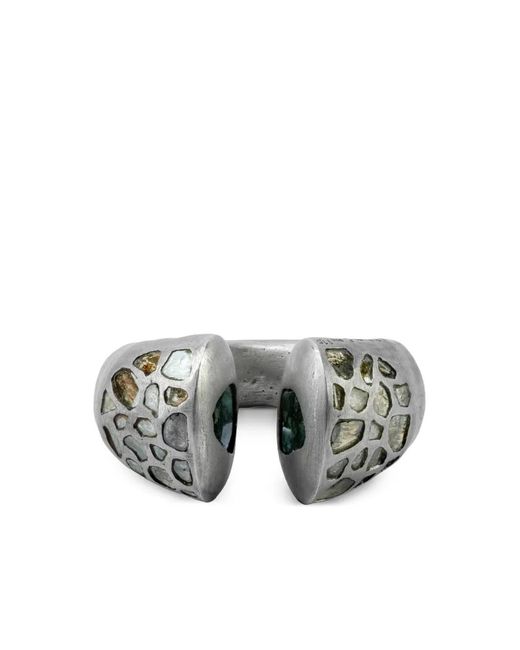 Parts Of 4 Gray Sterling Druid Arc Ring
