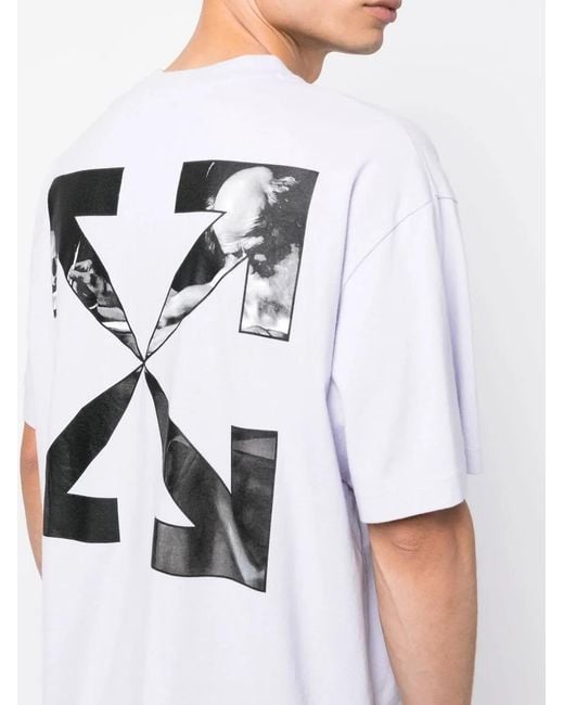 Off-White c/o Virgil Abloh White Caravaggio Arrow Short-Sleeve T-Shirt for men