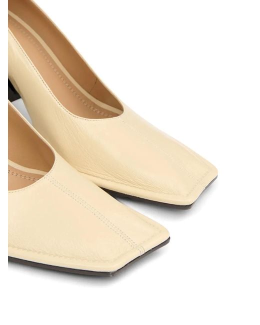Maison Margiela Natural 85Mm Leather Heeled Pumps