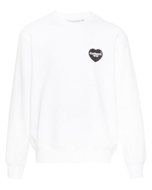 Carhartt Sweater Met Logoprint in het White voor heren