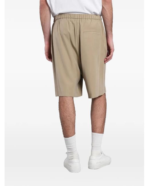 Grifoni Natural Drawstring-Waist Shorts for men