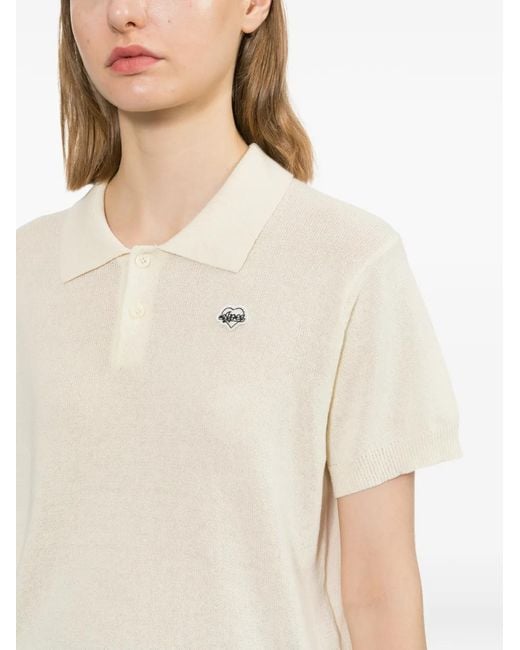 AAPE BY A BATHING AP White Logo-Embroidered Polo Shirt