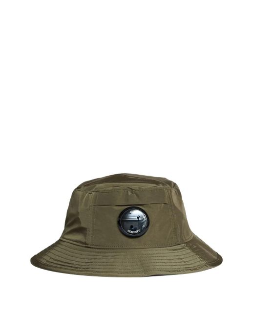 C P Company Green Chrome-R Bucket Hat for men