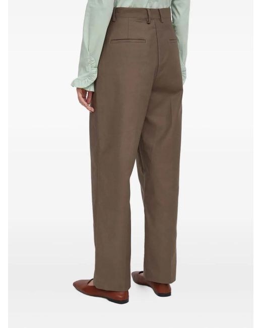 DKNY Natural Pleated Trousers